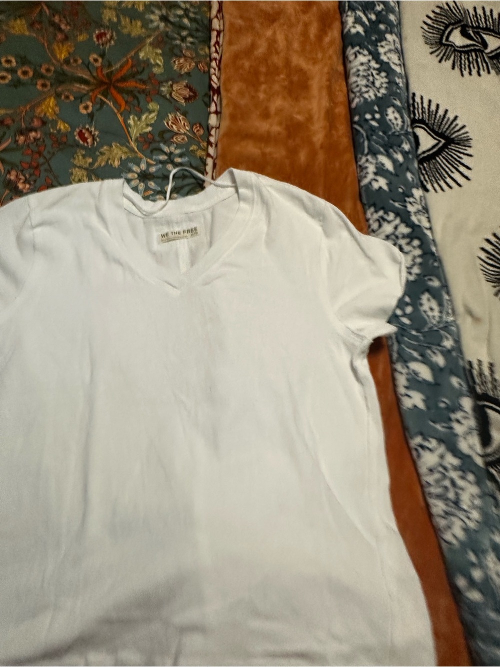 We The Free White V-Neck Shirt